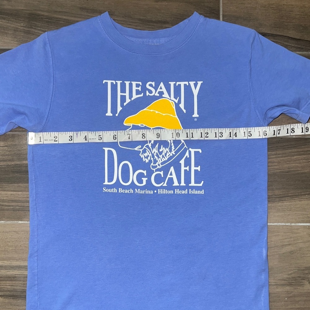 The Salty Dog Cafe Tee Youth Medium Periwinkle Blue Unisex - Picture 6 of 13